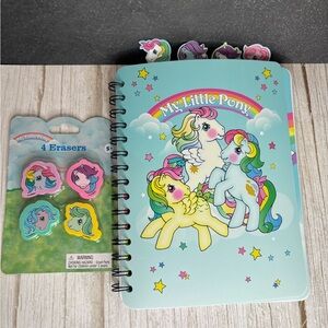 My Little Pony Spiral Notebook & Eraser Set - Pastel Blue
